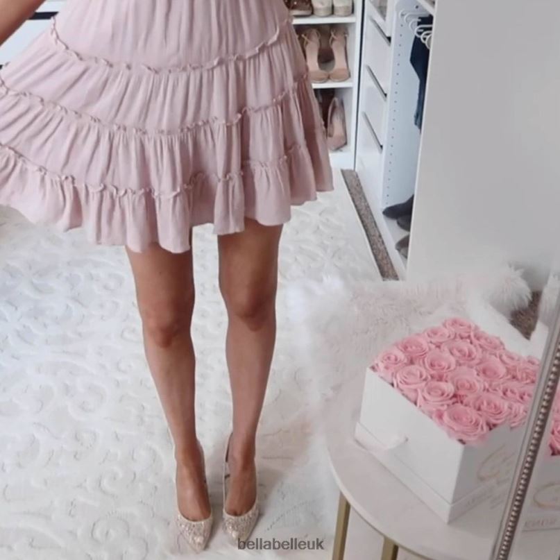 Bella Belle ELSA NUDE Crystal Embellished Sequin Nude Sparkly Heels 26802131