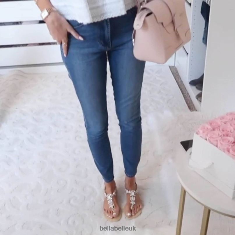 Bella Belle LUNA Gold Jeweled Dressy Flat Sandals for Wedding 26802130