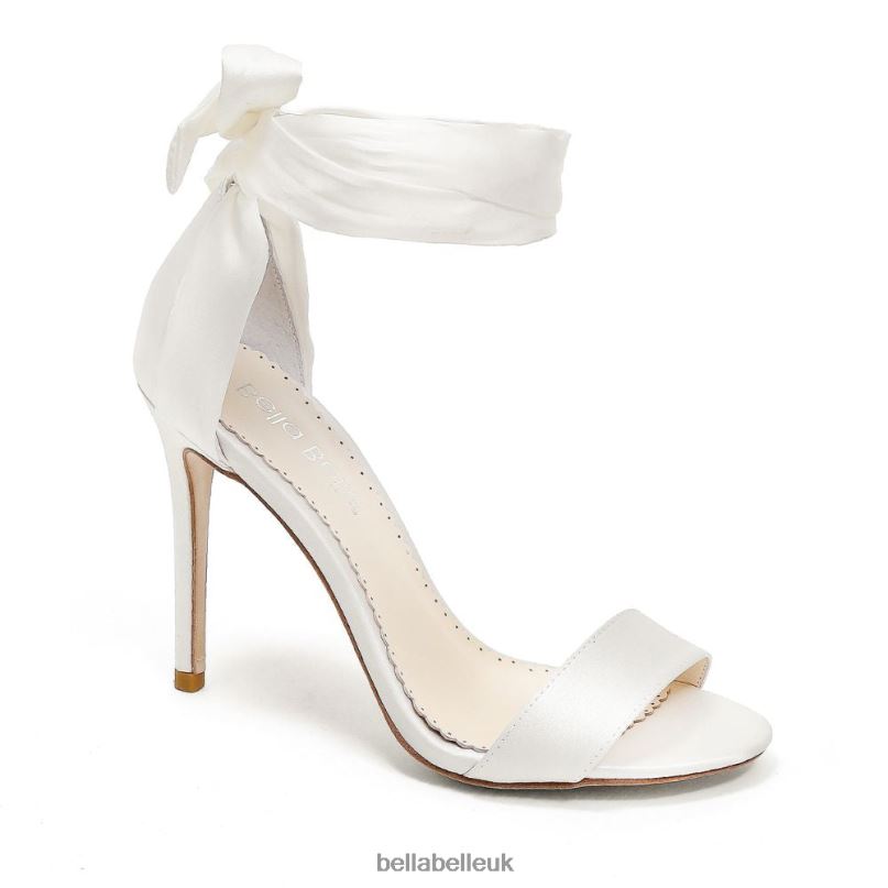 Bella Belle ANNA Open Toe Ivory Heel Ankle Wrap Wedding Shoes 2680271