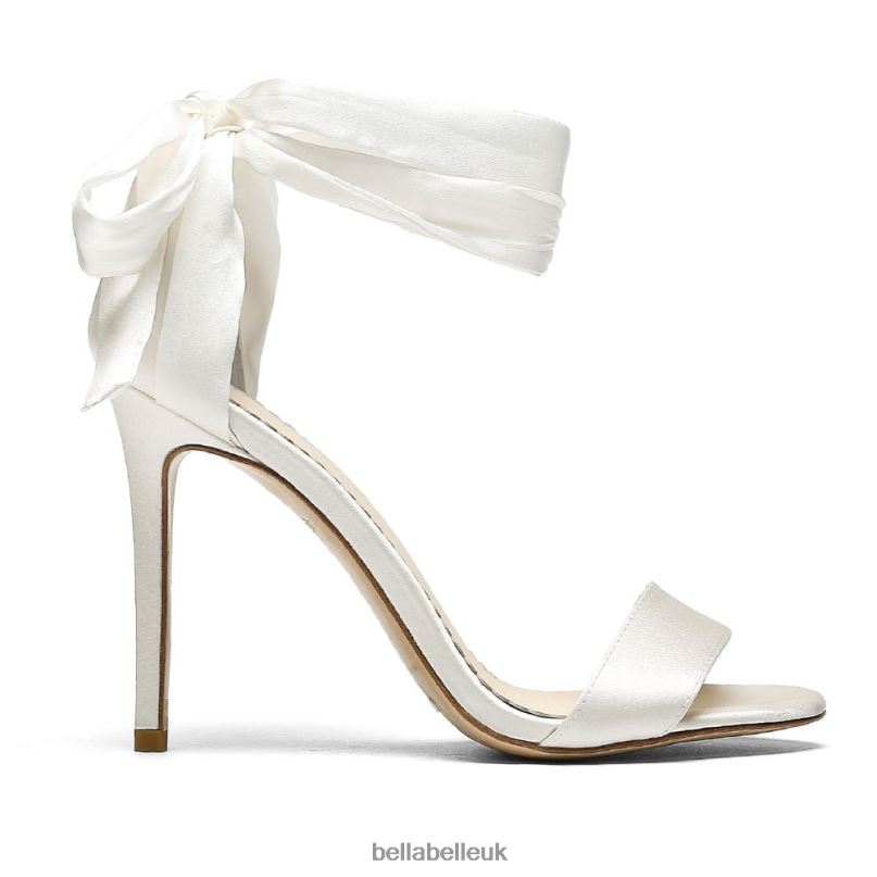 Bella Belle ANNA Open Toe Ivory Heel Ankle Wrap Wedding Shoes 2680271