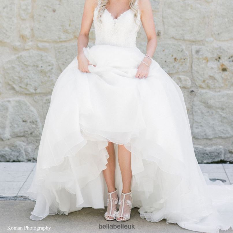 Bella Belle BELLE BY JOY PROCTOR Wedding Booties Flower Embroidered Boots 2680265