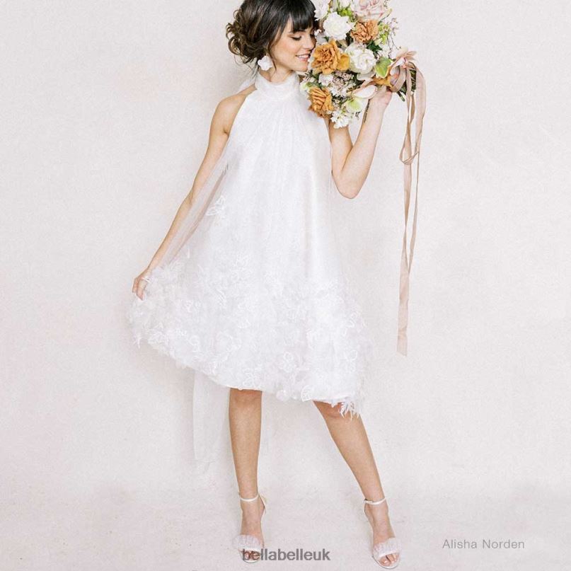 Bella Belle BRIDGET Polka Dot Pleated Tulle Heels 2680286