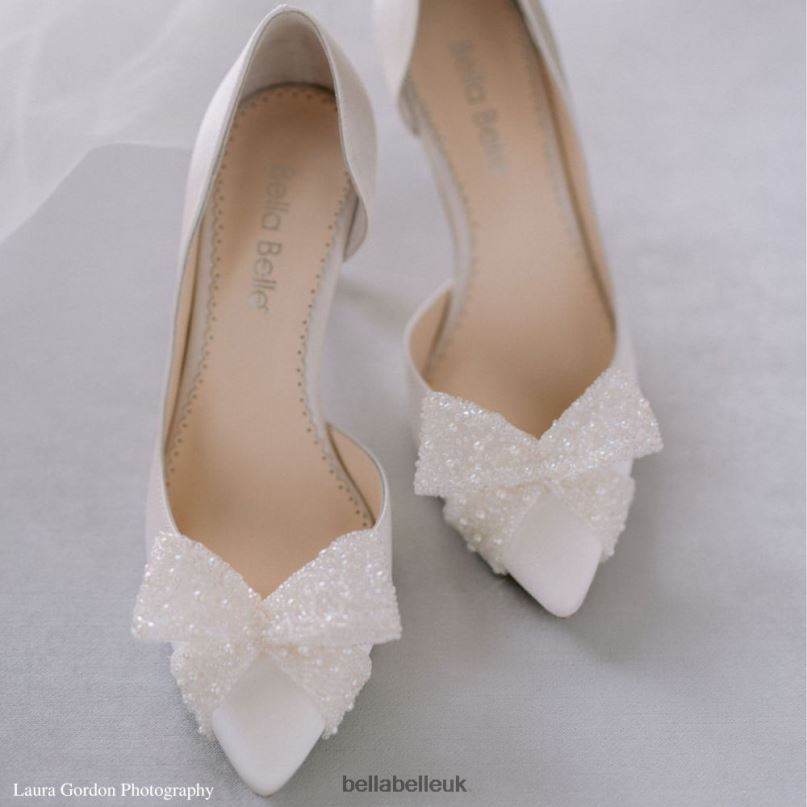 Bella Belle DOROTHY D'Orsay Wedding Heels with Bow 2680248