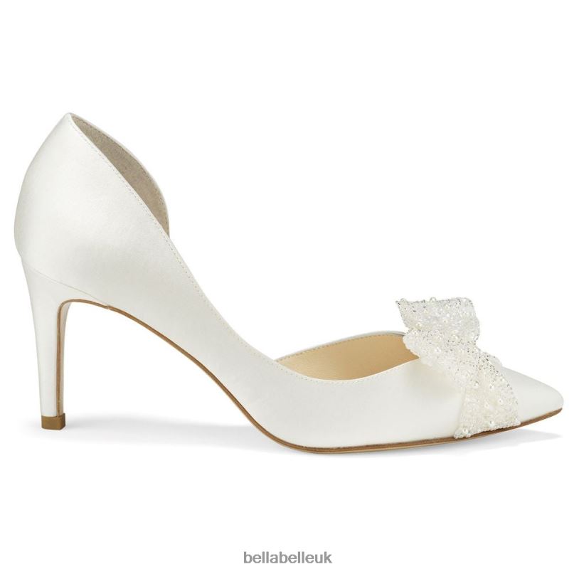 Bella Belle DOROTHY D'Orsay Wedding Heels with Bow 2680248