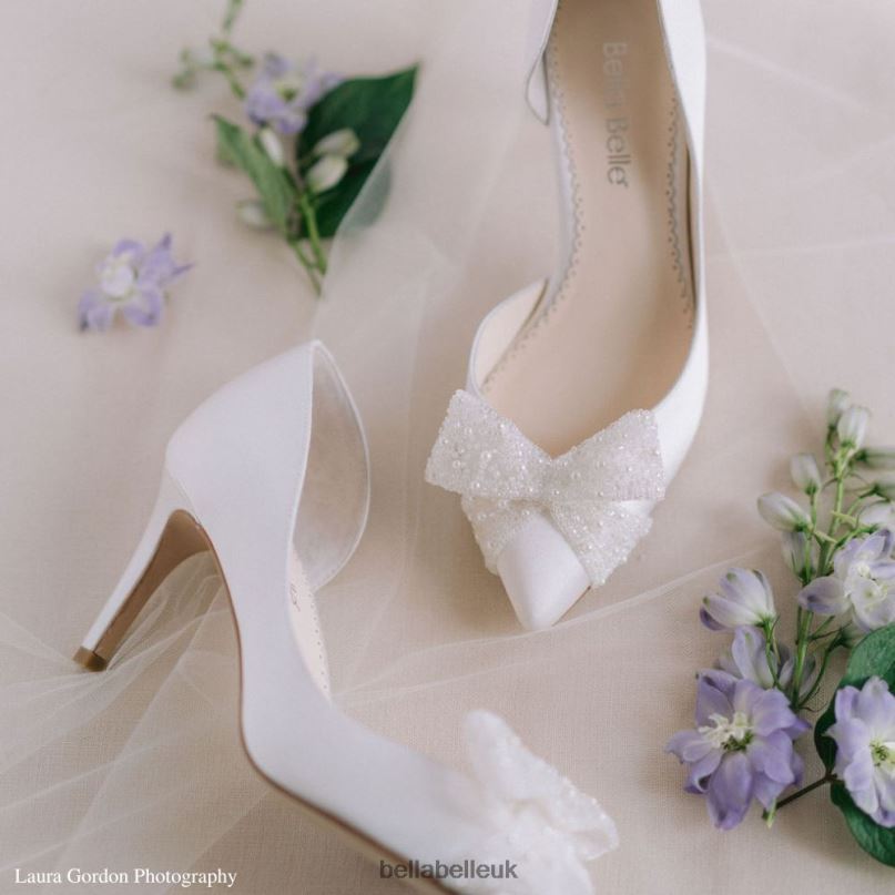 Bella Belle DOROTHY D'Orsay Wedding Heels with Bow 2680248
