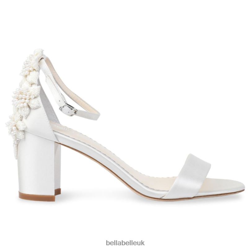 Bella Belle FABIOLA 3D Embellished Block Heel Floral Wedding Shoes for Bride 2680240