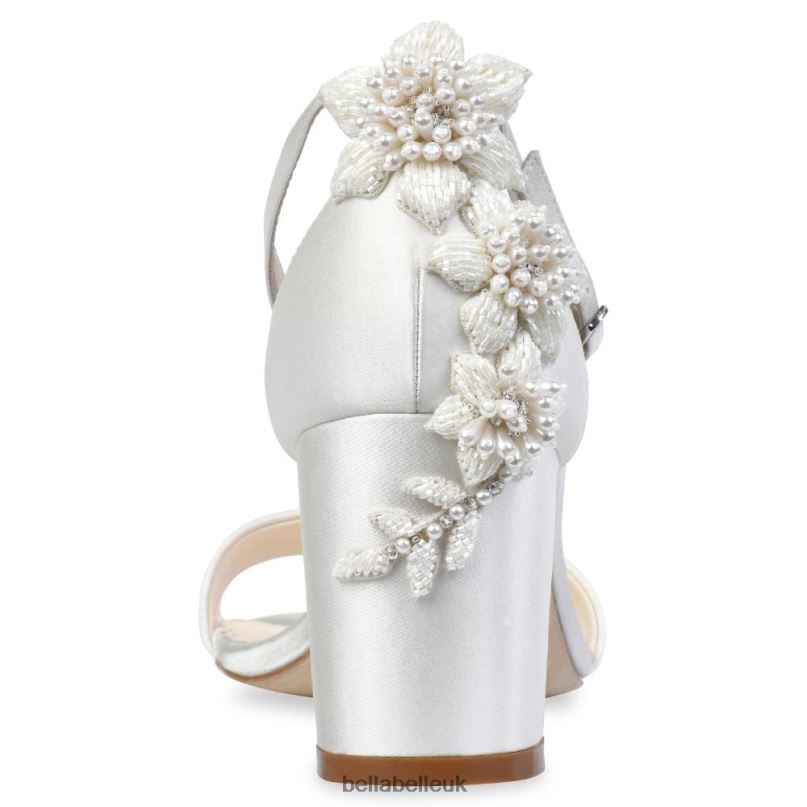 Bella Belle FABIOLA 3D Embellished Block Heel Floral Wedding Shoes for Bride 2680240