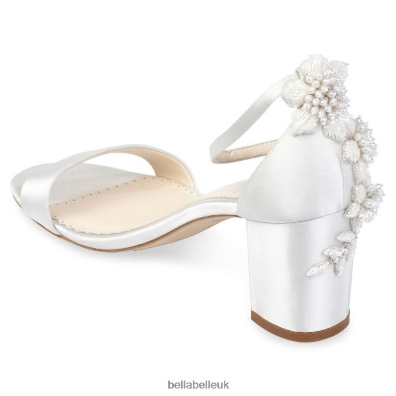 Bella Belle FABIOLA 3D Embellished Block Heel Floral Wedding Shoes for Bride 2680240