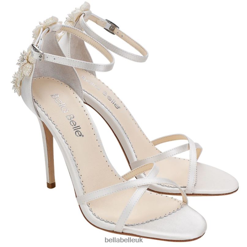 Bella Belle GARDENIA Ankle Strap Ivory Pearl Wedding Shoes 2680268