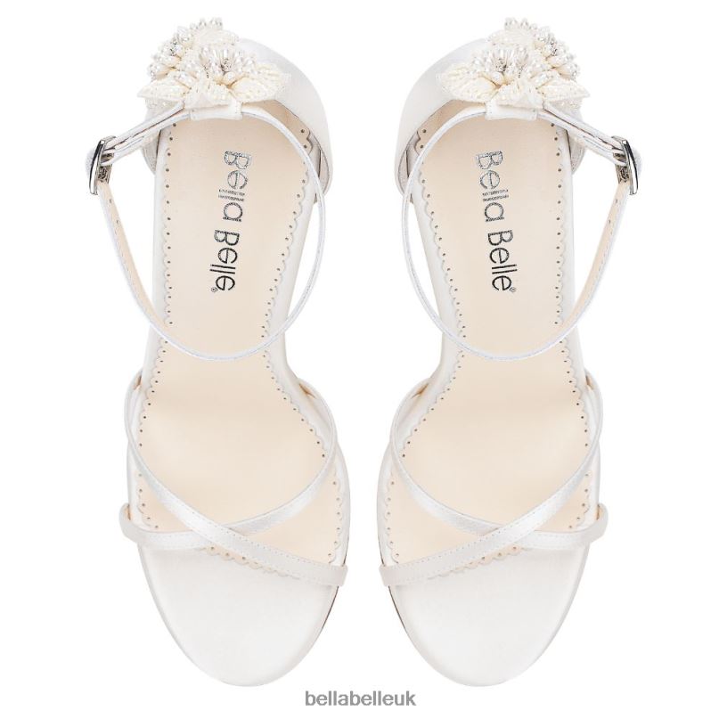 Bella Belle GARDENIA Ankle Strap Ivory Pearl Wedding Shoes 2680268