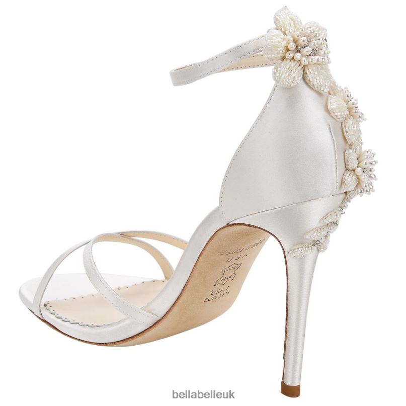Bella Belle GARDENIA Ankle Strap Ivory Pearl Wedding Shoes 2680268