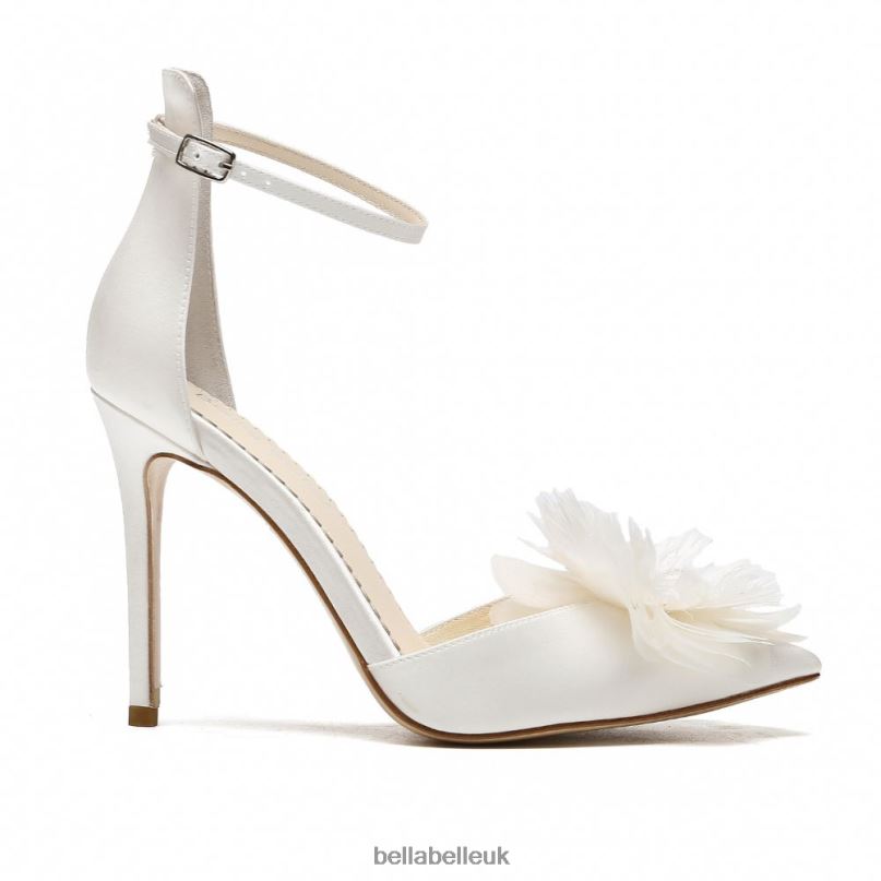 Bella Belle HARLOW Ivory Flower Chiffon Wedding Shoes 26802108