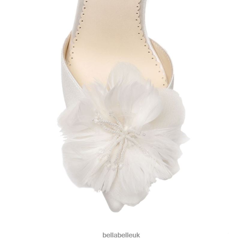 Bella Belle HARLOW Ivory Flower Chiffon Wedding Shoes 26802108
