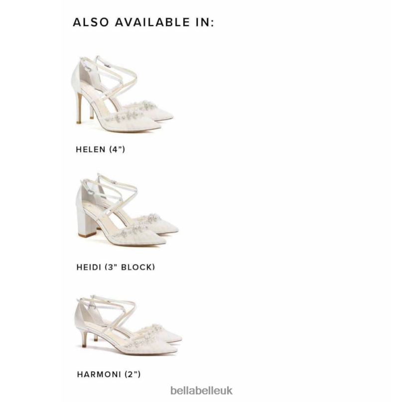 Bella Belle HELEN Pleated Tulle Heels with Crisscross Straps 26802103