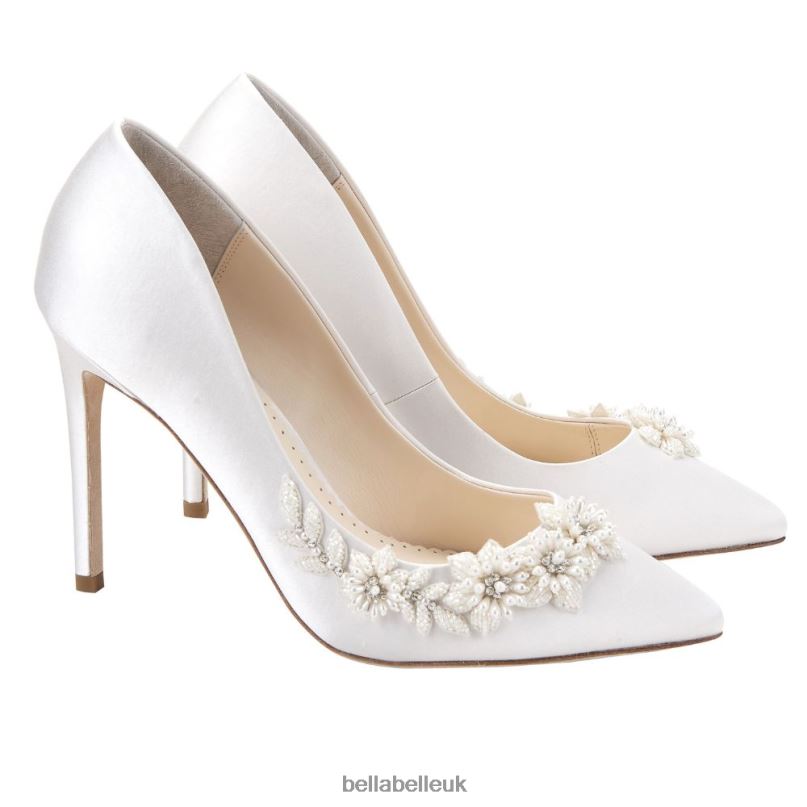 Bella Belle JASMINE 3D Floral Pearl Wedding Shoes 2680255