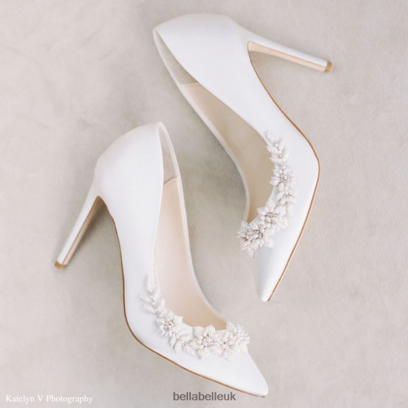 Bella Belle JASMINE 3D Floral Pearl Wedding Shoes 2680255