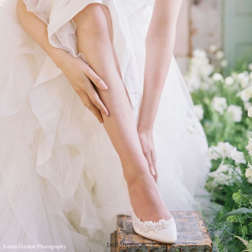 Bella Belle JASMINE 3D Floral Pearl Wedding Shoes 2680255