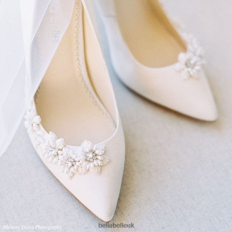 Bella Belle JASMINE 3D Floral Pearl Wedding Shoes 2680255