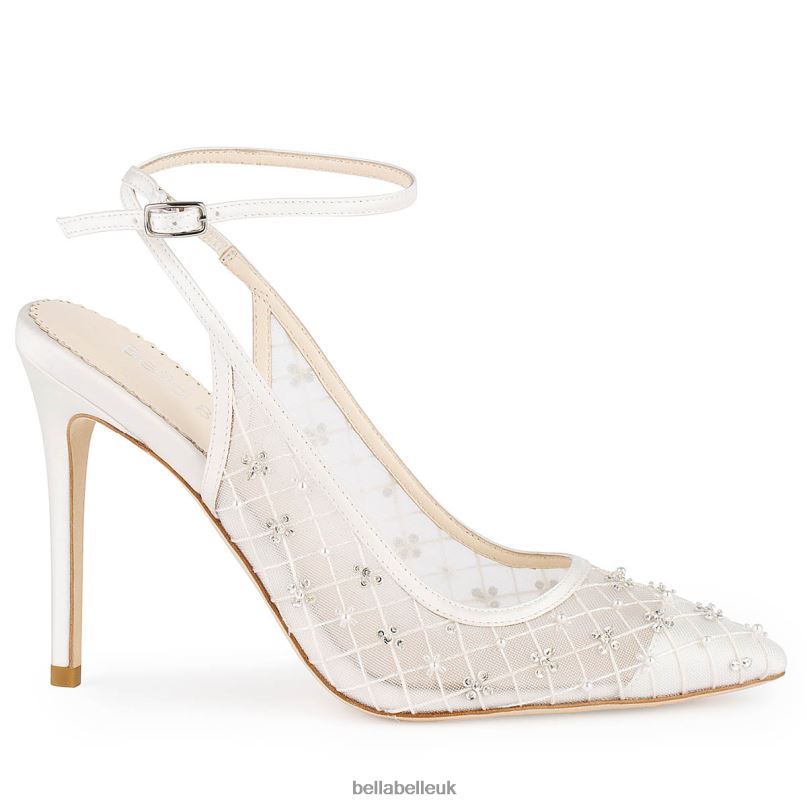 Bella Belle KENNEDY Ankle Strap Argyle Patterned Wedding Shoes 26802102