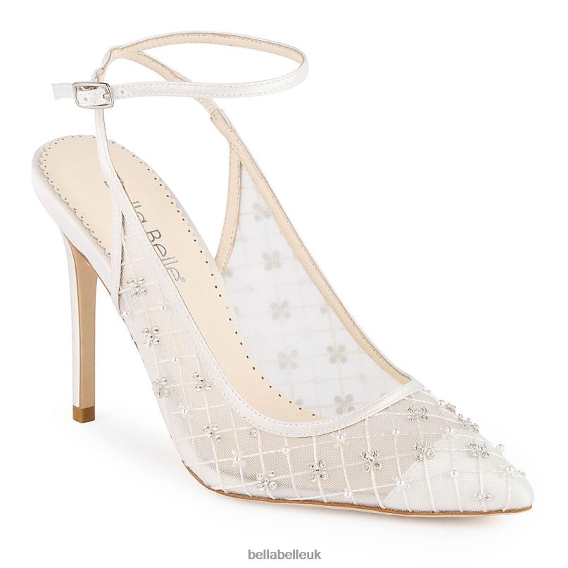 Bella Belle KENNEDY Ankle Strap Argyle Patterned Wedding Shoes 26802102