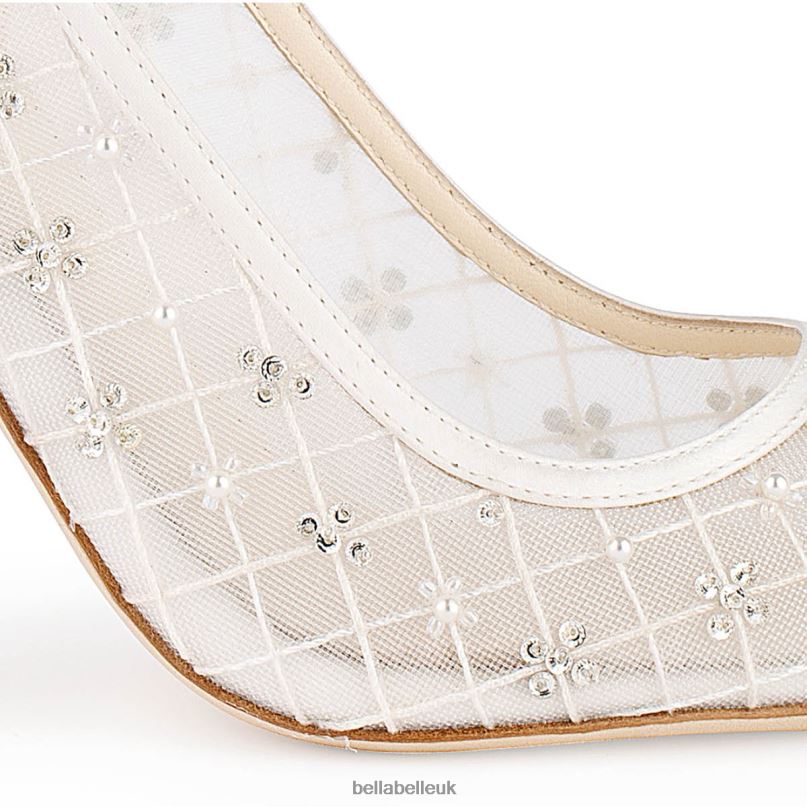 Bella Belle KENNEDY Ankle Strap Argyle Patterned Wedding Shoes 26802102