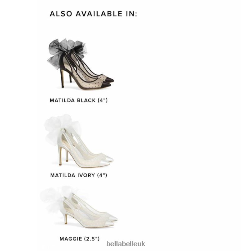 Bella Belle MAGGIE Ivory Polka Dot Kitten Slingback Heels 2680280