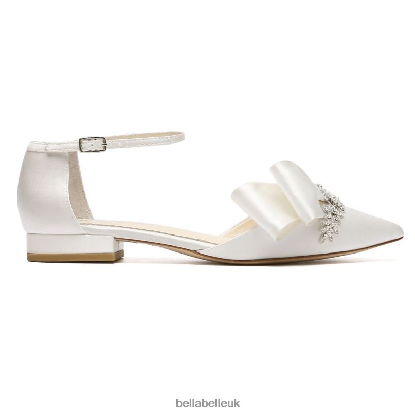 Bella Belle MARCIA Ivory Jeweled Wedding Flats 26802105