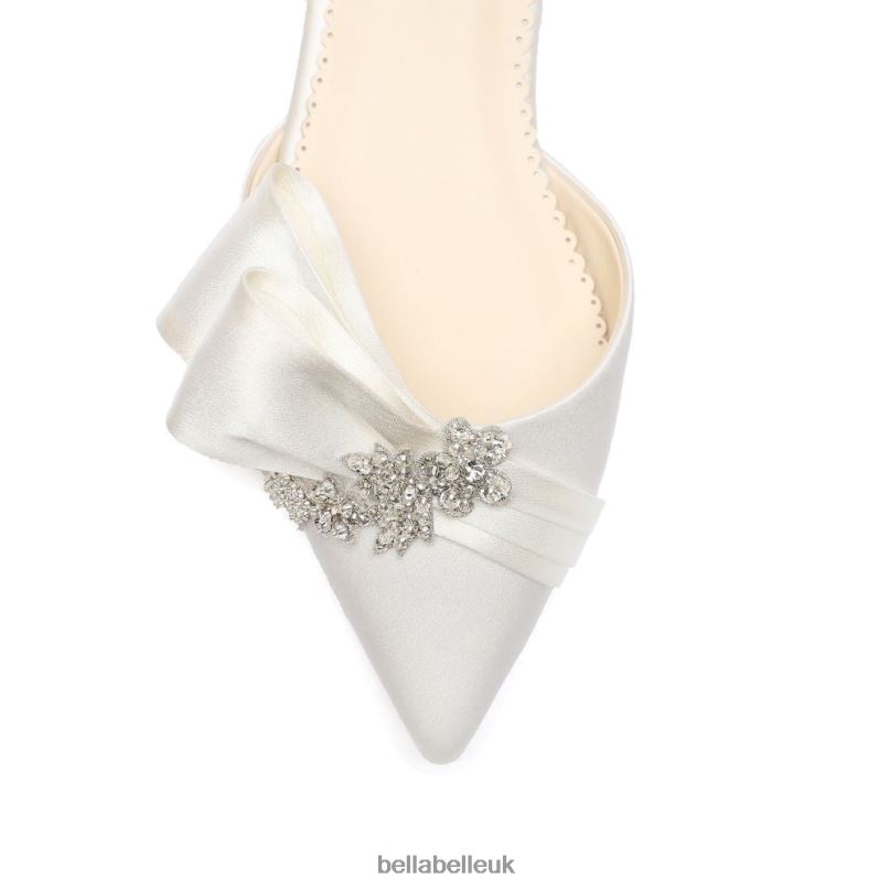 Bella Belle MARCIA Ivory Jeweled Wedding Flats 26802105