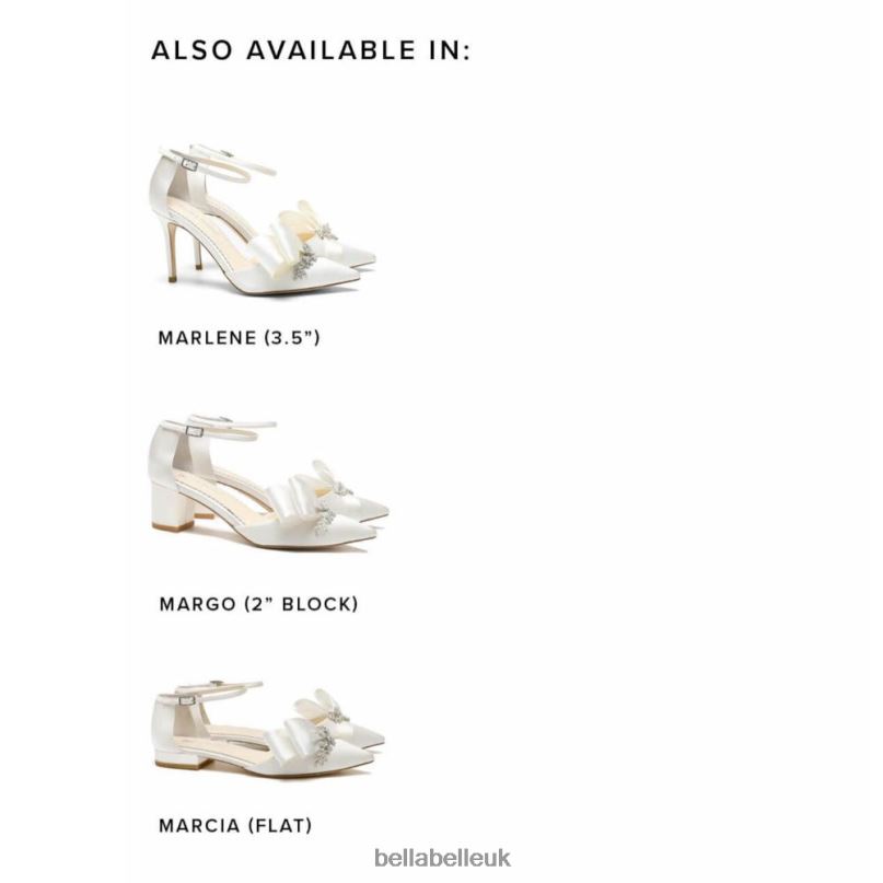 Bella Belle MARCIA Ivory Jeweled Wedding Flats 26802105