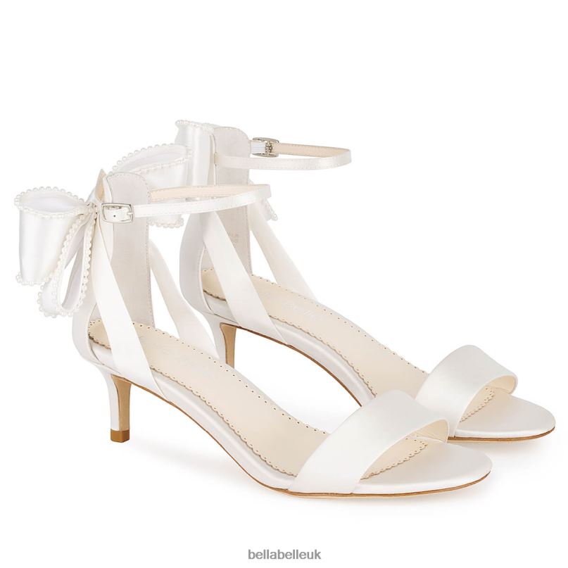 Bella Belle MIRA Open Toe Low Heel Sandals With Bow 26802115