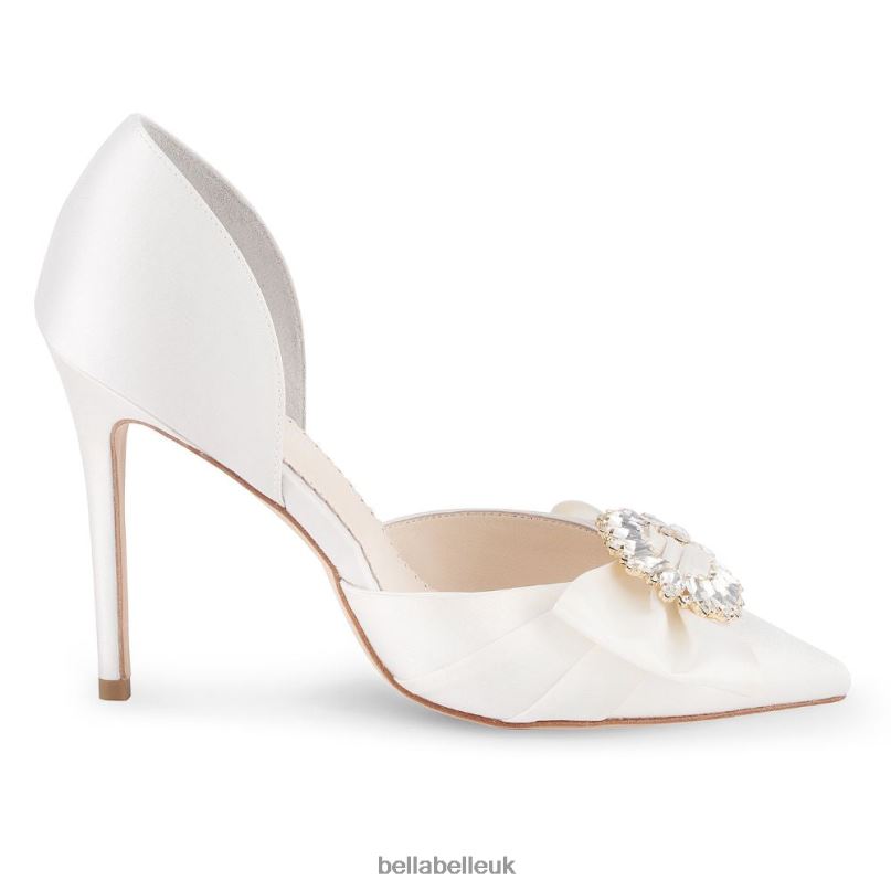 Bella Belle MORGAN Ivory D¡¯orsay Pump Wedding Shoes with Brooch 2680295