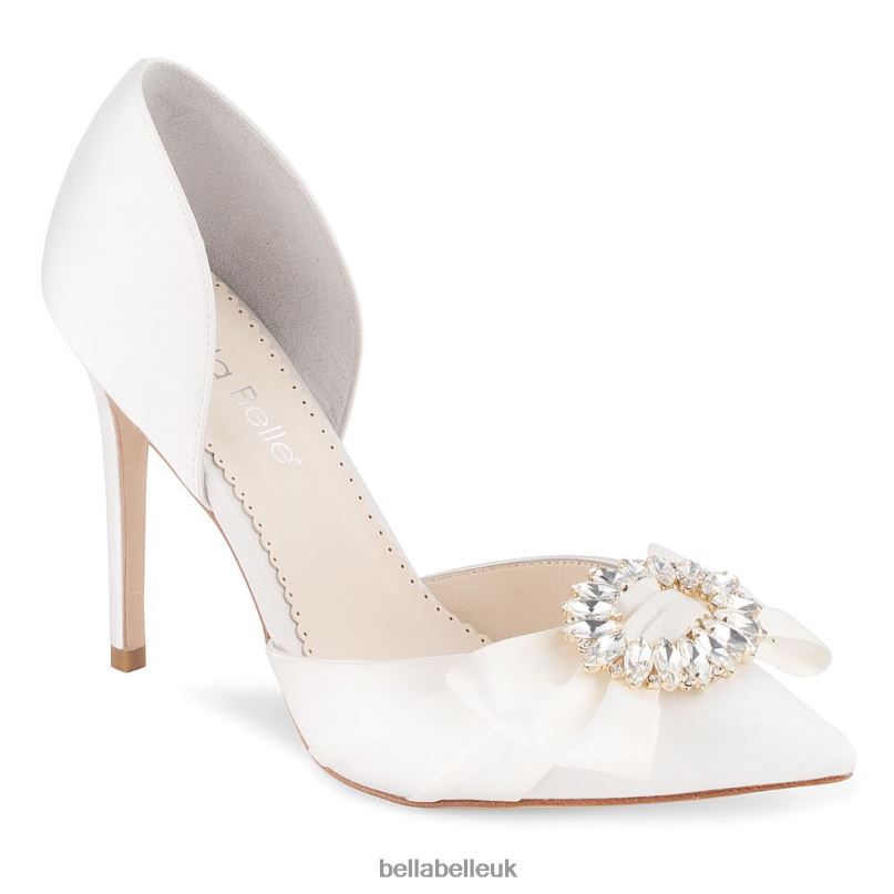 Bella Belle MORGAN Ivory D¡¯orsay Pump Wedding Shoes with Brooch 2680295