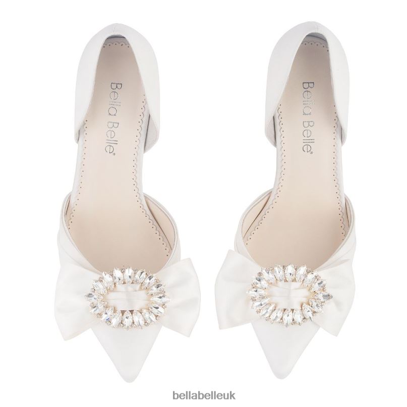 Bella Belle MORGAN Ivory D¡¯orsay Pump Wedding Shoes with Brooch 2680295