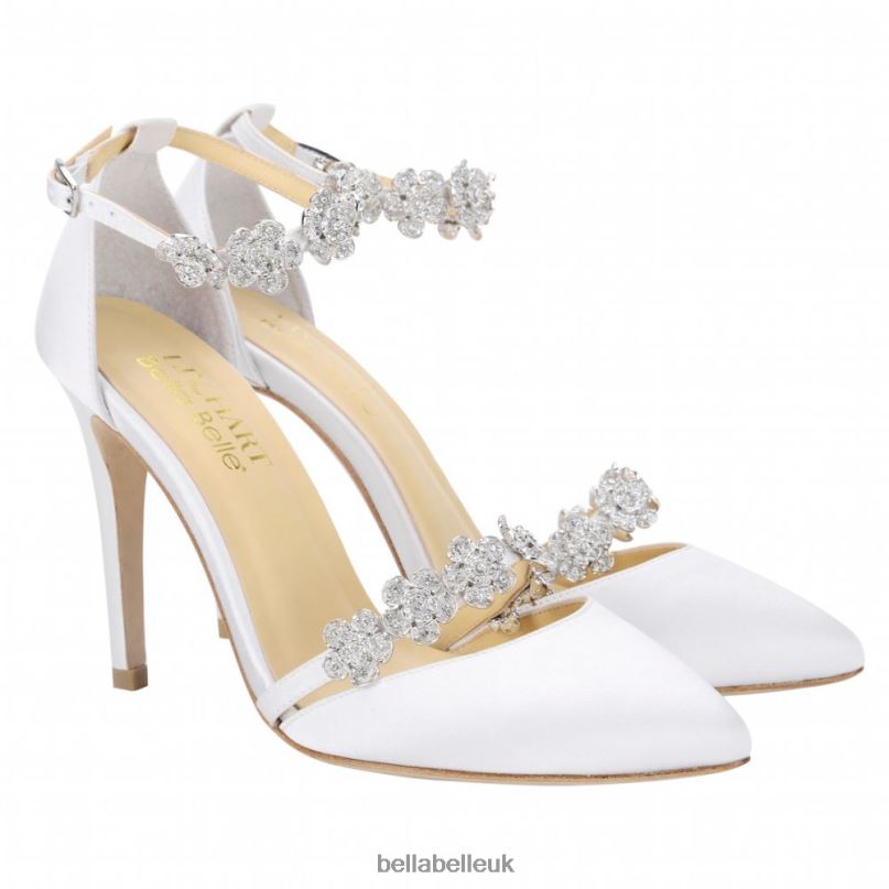 Bella Belle OLIVIA IVORY 4 in 1 Ivory Heels with Ankle Strap Versatility 2680260