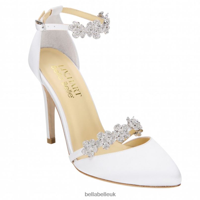 Bella Belle OLIVIA IVORY 4 in 1 Ivory Heels with Ankle Strap Versatility 2680260