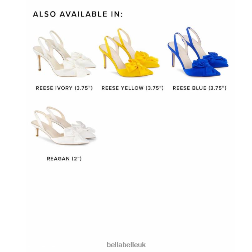 Bella Belle REAGAN Slingback Ivory Kitten Heel Bridal Shoes 2680266