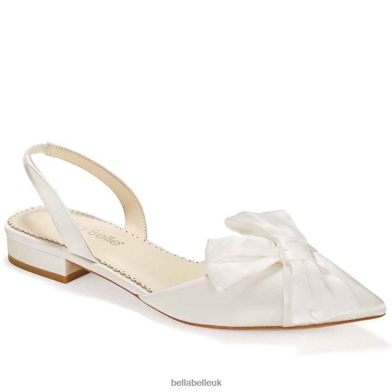 Bella Belle REILLY Slingback Bridal Flats with Bow 2680287