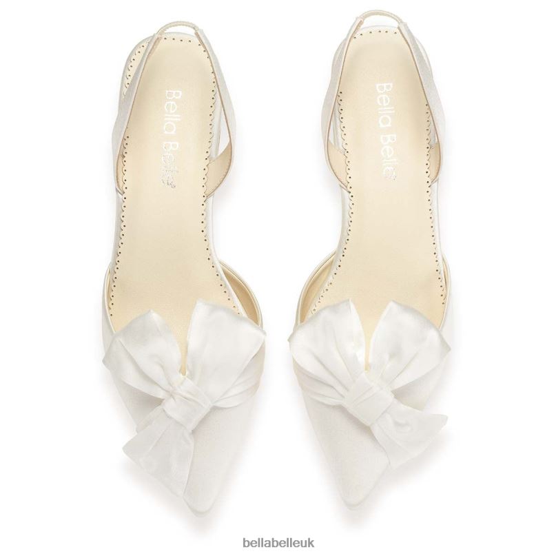 Bella Belle REILLY Slingback Bridal Flats with Bow 2680287