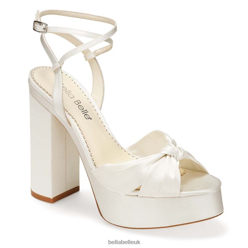 Bella Belle SERAFINA 5 Inch Open Toe Platform Block Heel Sandals 2680277