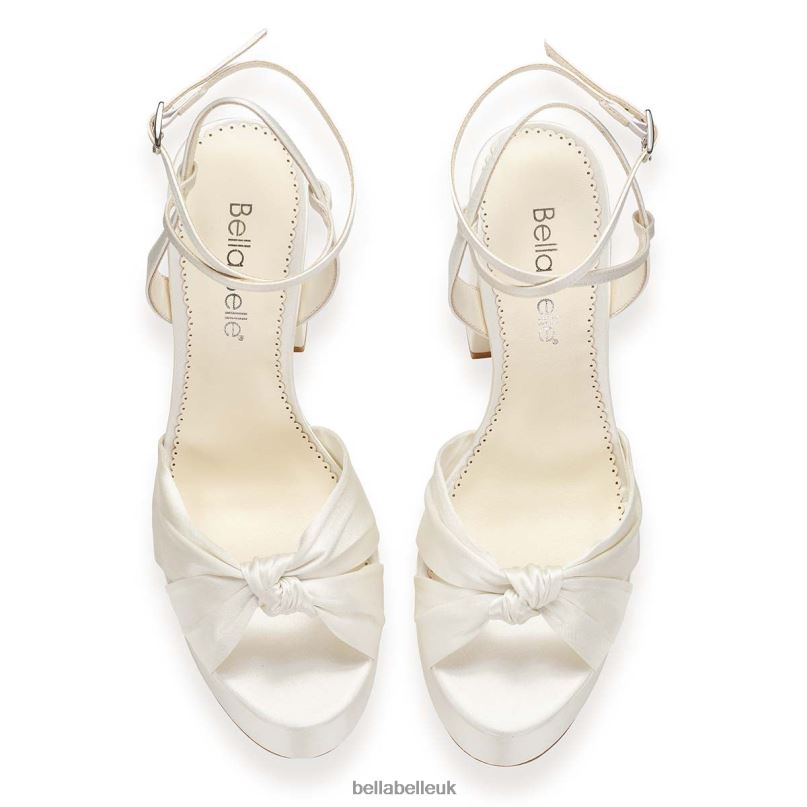 Bella Belle SERAFINA 5 Inch Open Toe Platform Block Heel Sandals 2680277