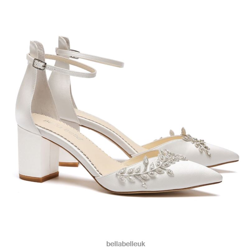 Bella Belle VALERIE Block Ivory Bridal Shoes 2680273