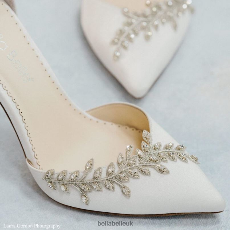 Bella Belle VALERIE Block Ivory Bridal Shoes 2680273