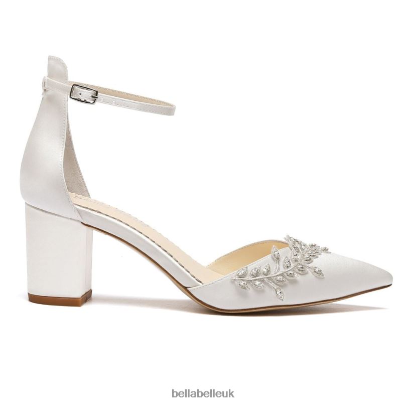 Bella Belle VALERIE Block Ivory Bridal Shoes 2680273