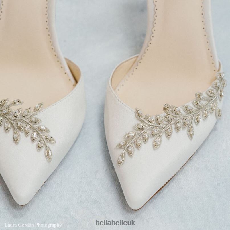 Bella Belle VALERIE Block Ivory Bridal Shoes 2680273