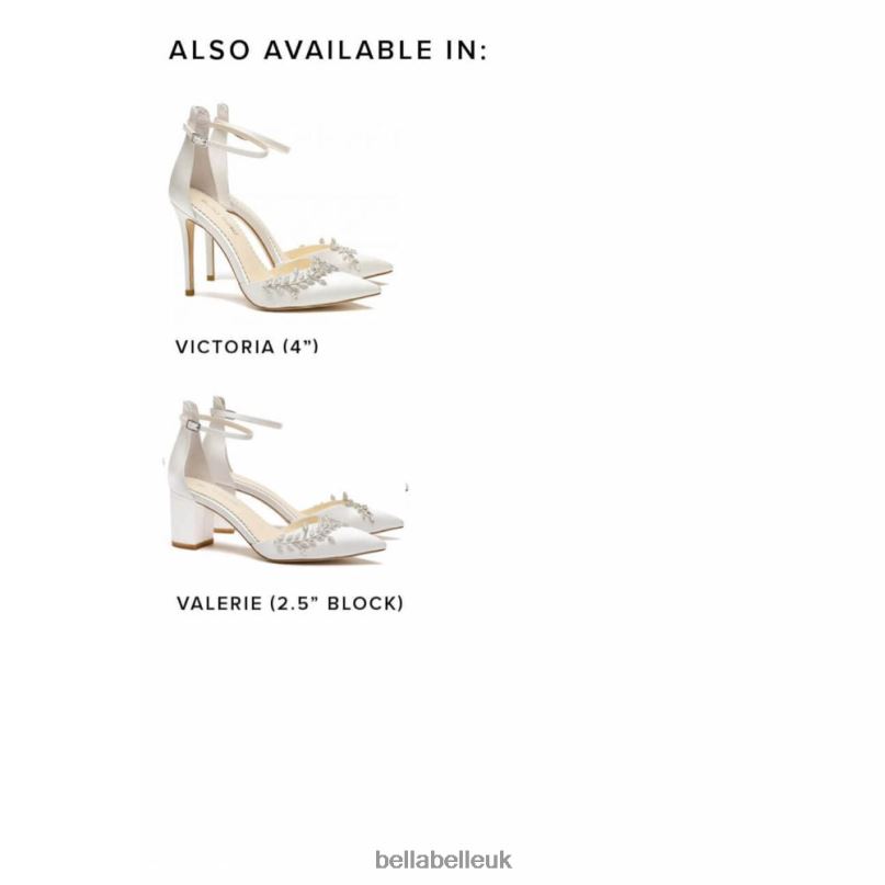 Bella Belle VALERIE Block Ivory Bridal Shoes 2680273