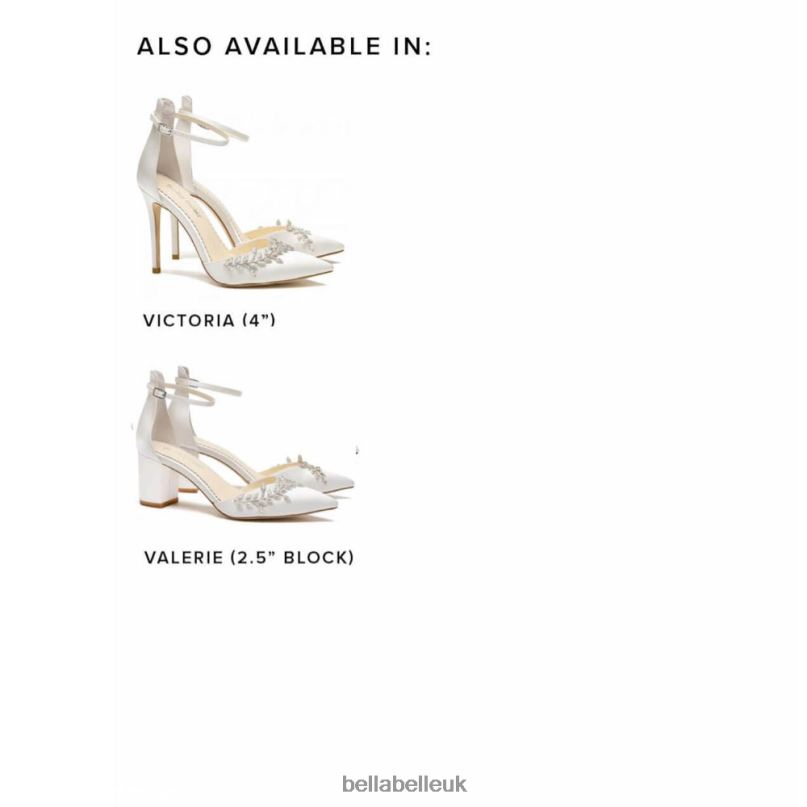 Bella Belle VICTORIA Ivory High Heel Silver Vine Rhinestone Wedding Shoes 2680278