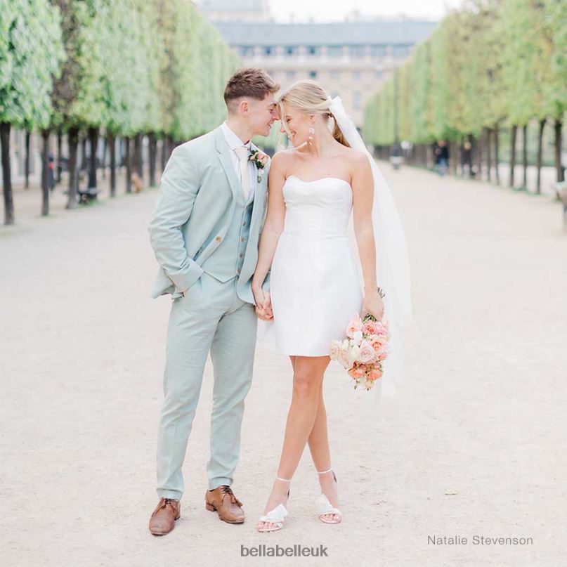 Bella Belle ZOEY Asymmetrical Open Toe Bow Wedding Heels 2680285