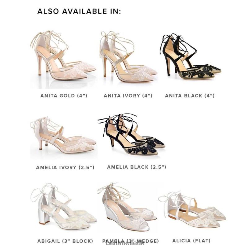 Bella Belle ALICIA Lace Wedding Ballet Flats 268027