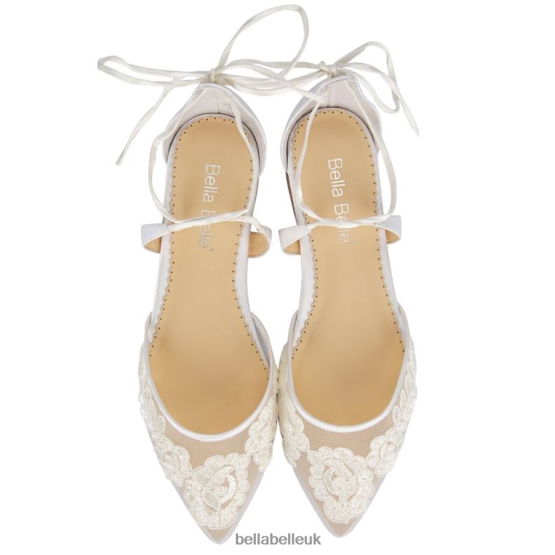 Bella Belle ALICIA Lace Wedding Ballet Flats 268027