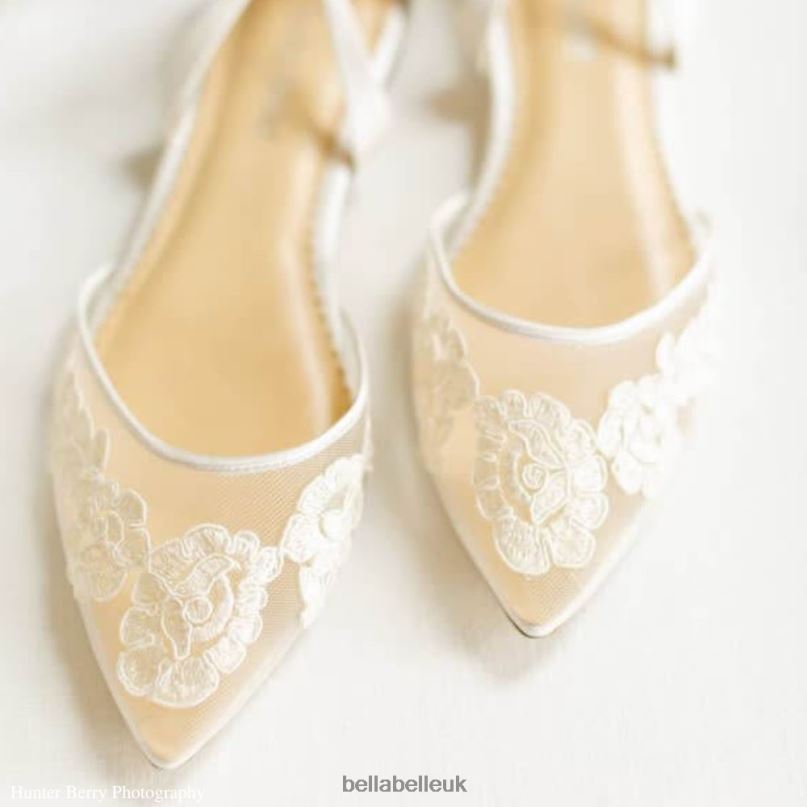 Bella Belle ALICIA Lace Wedding Ballet Flats 268027